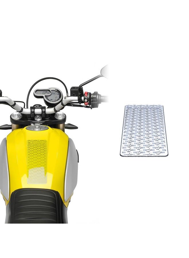 STOMPGRIP | Motorcycle Center Tank Pad Protector | Universal Fit | Pint | Icon Clear - Image 1