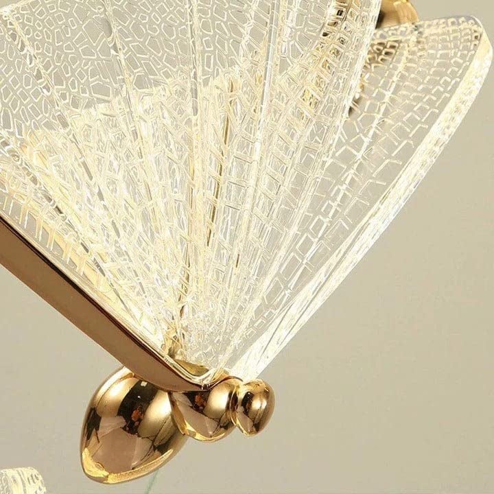Harold Electricals Glass Home Decorative Butterfly Hanging Pendant Light for Bedroom, Living Room, Café, Kitchen Island, Balcony with Inbuilt LED Chip -(Pack of 2) - Image 4