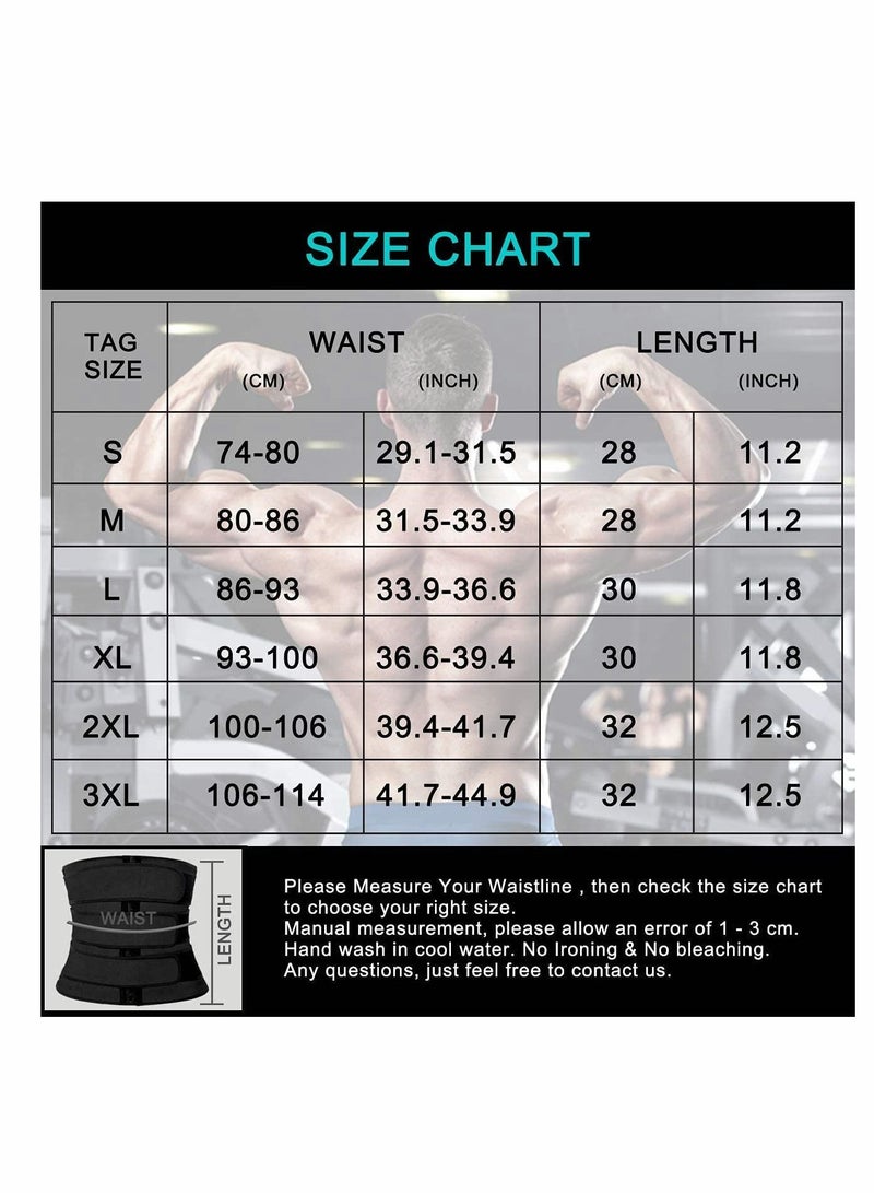 SYOSI حزام تدريب الخصر للنساء والرجال، حزام تنحيف وفقدان الوزن واللياقة البدنية وحرق الدهون ودعم الظهر - Image 4