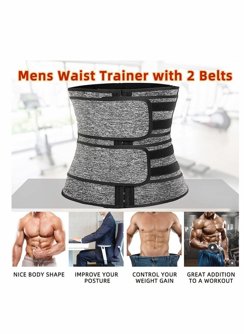 SYOSI حزام تدريب الخصر للنساء والرجال، حزام تنحيف وفقدان الوزن واللياقة البدنية وحرق الدهون ودعم الظهر - Image 5