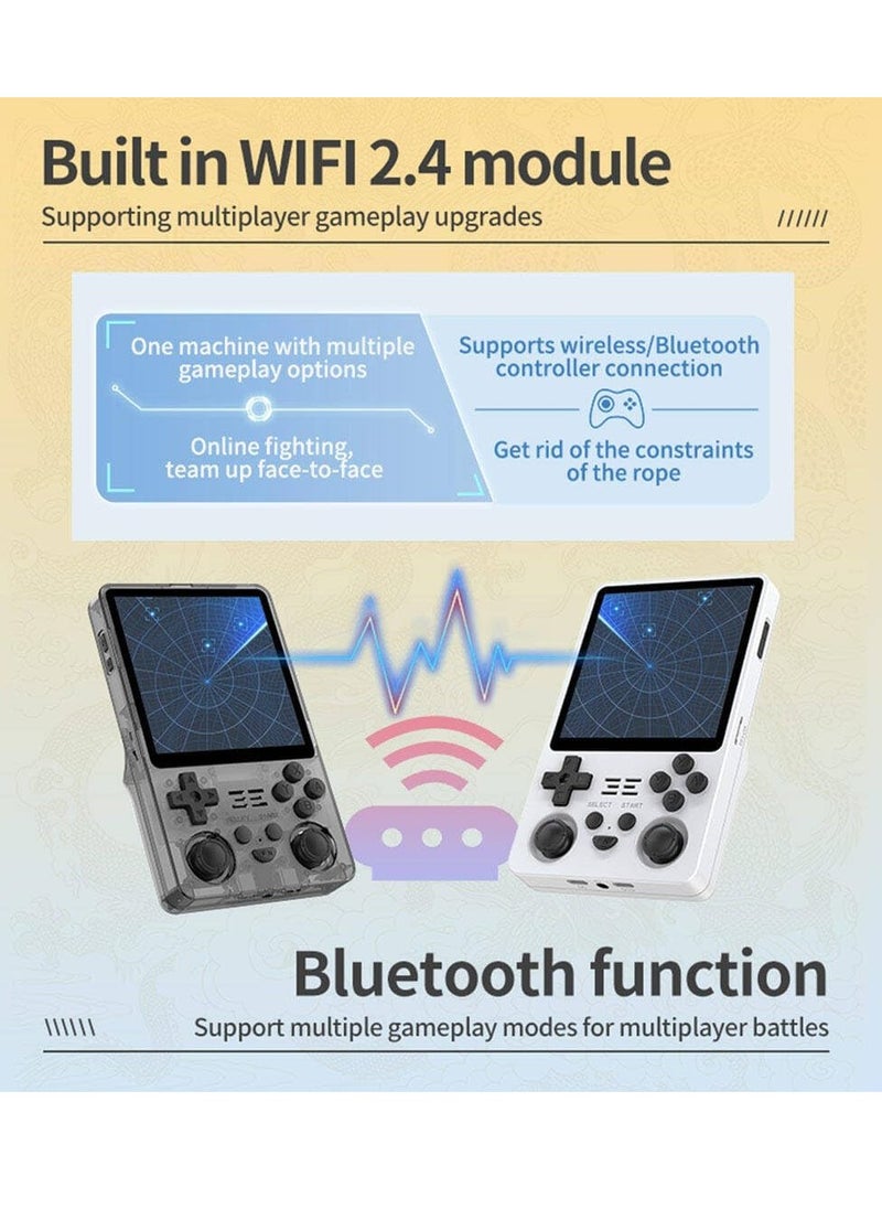 Powkiddy - RGB20SX Handheld Game Console with 10000 Gmaes, 4-Inch IPS Open Source Linux Retro Portable Gaming Console, 5000Mah Battery Handheld Emulator Gift for Kids Adults (Blue, 128GB) - Image 1