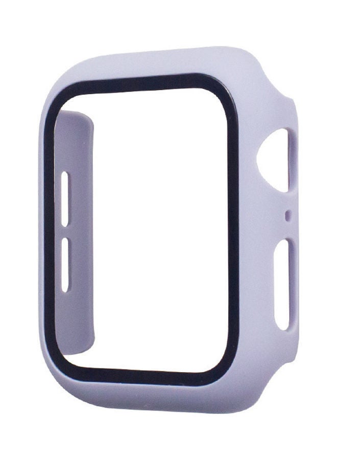 Toughened Film Protective Cover Integrated Case For Apple Watch 4/5/6 Generation Purple - Image 1