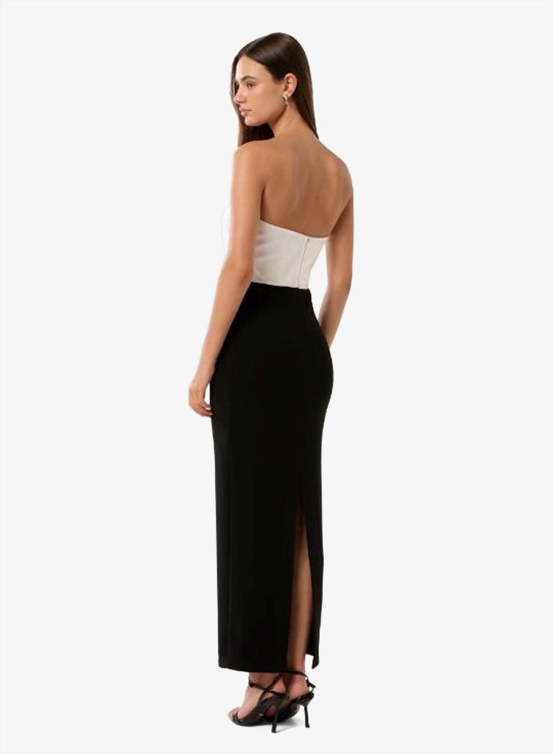 forever new Vera Bandeau Contrast Bodycon Maxi Dress - Image 2