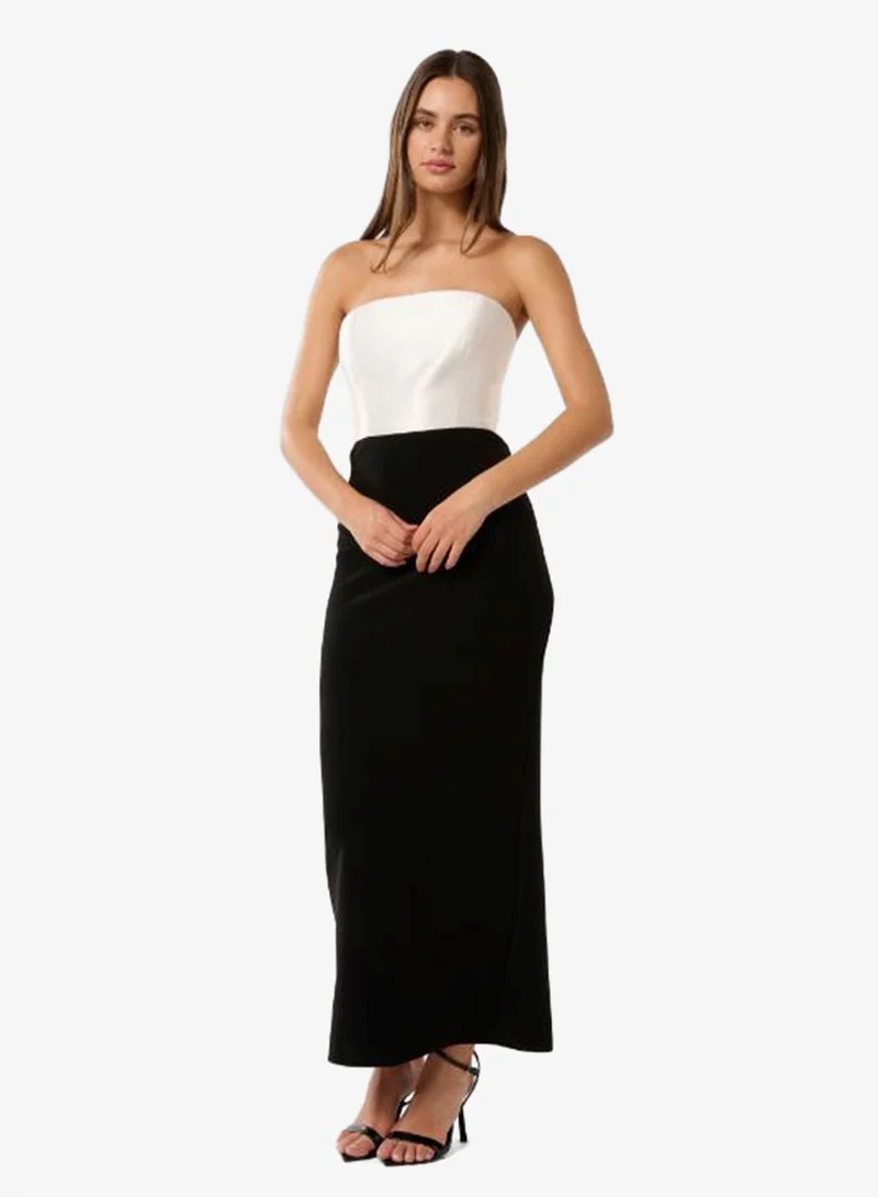 Vera Bandeau Contrast Bodycon Maxi Dress