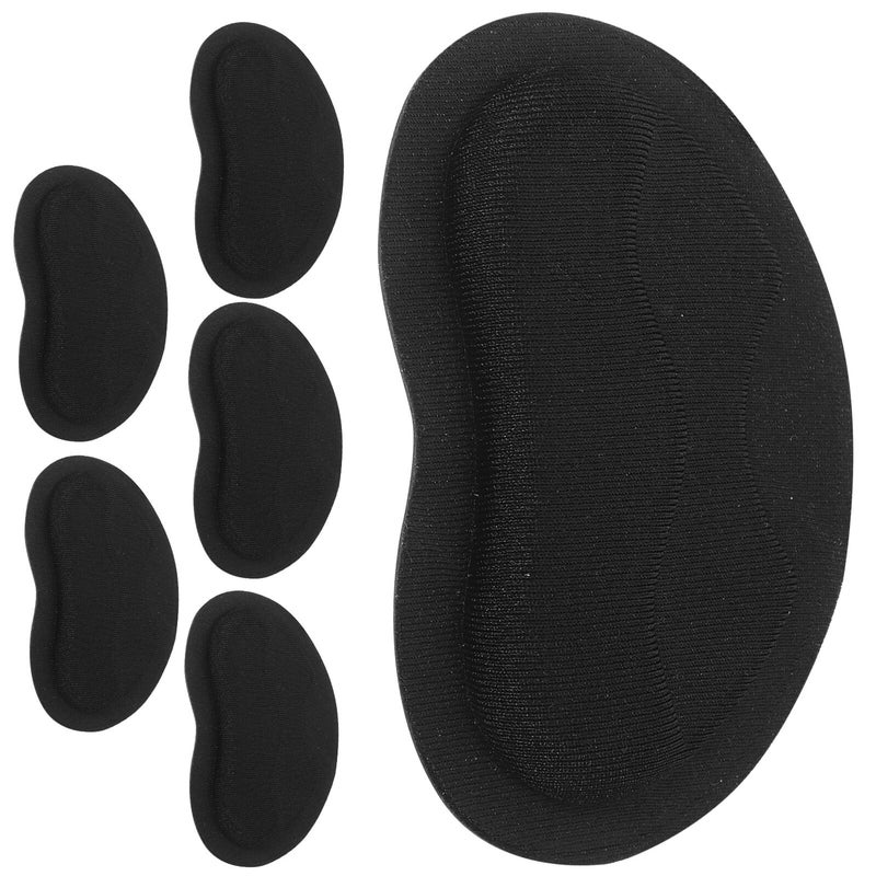 Heel Cushions and Protectors 3 Pairs Black Self Adhesive Wear Resistant Pads Prevent Blisters and Slipping - Image 2