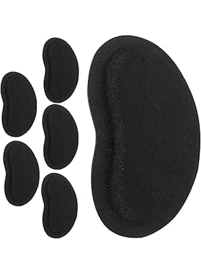 Heel Cushions and Protectors 3 Pairs Black Self Adhesive Wear Resistant Pads Prevent Blisters and Slipping - Image 1