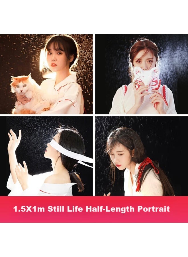 BEIYANG White, Background Fabric Flocked Fabric For Photography, Solid Color Thickened Light-absorbing Photo Id Flocked Fabric, White Cloth For Photography - Image 5