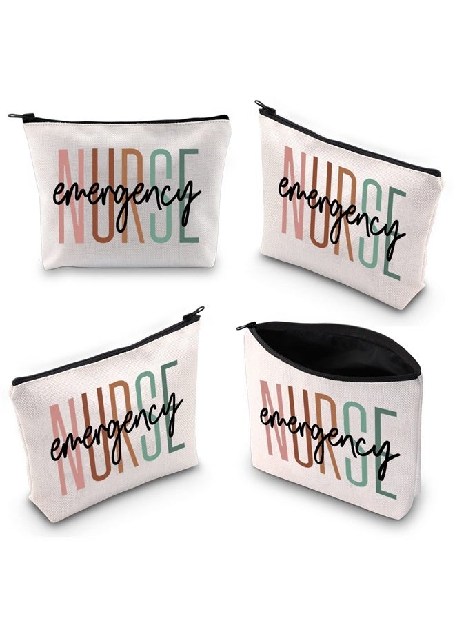 XYANFA Emergency Nurse Makeup Bag ER Nurse Gift NICU Nurse ICU Nurse Appreciation Gift Nursing School Student Graduation Cosmetic Bag (emergency NURSE)  - Image 3