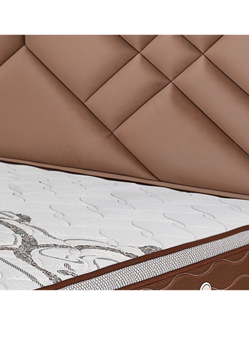 BACK CARE Orchid Plus Luxury Mattress - Advanced Design for Ideal Support of Heavy Weights Over 120 kg, Featuring Multi-layered Reinforced Bonnell Springs, High-Density Foam, Hotel-Grade Comfort with Antibacterial Treatment, and Innovative Ventilation Openings for Long-lasting Comfort and Sustainability 200x200x30 Cm - Image 2