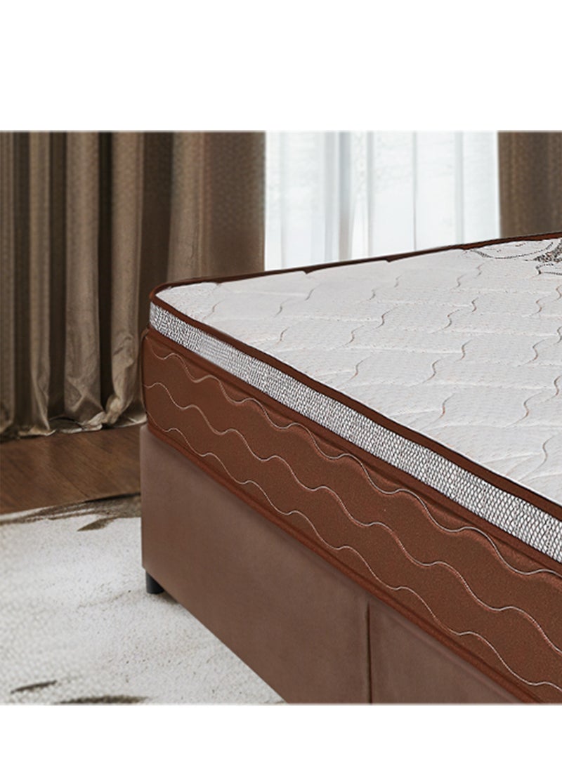 BACK CARE Orchid Plus Luxury Mattress - Advanced Design for Ideal Support of Heavy Weights Over 120 kg, Featuring Multi-layered Reinforced Bonnell Springs, High-Density Foam, Hotel-Grade Comfort with Antibacterial Treatment, and Innovative Ventilation Openings for Long-lasting Comfort and Sustainability 200x200x30 Cm - Image 3