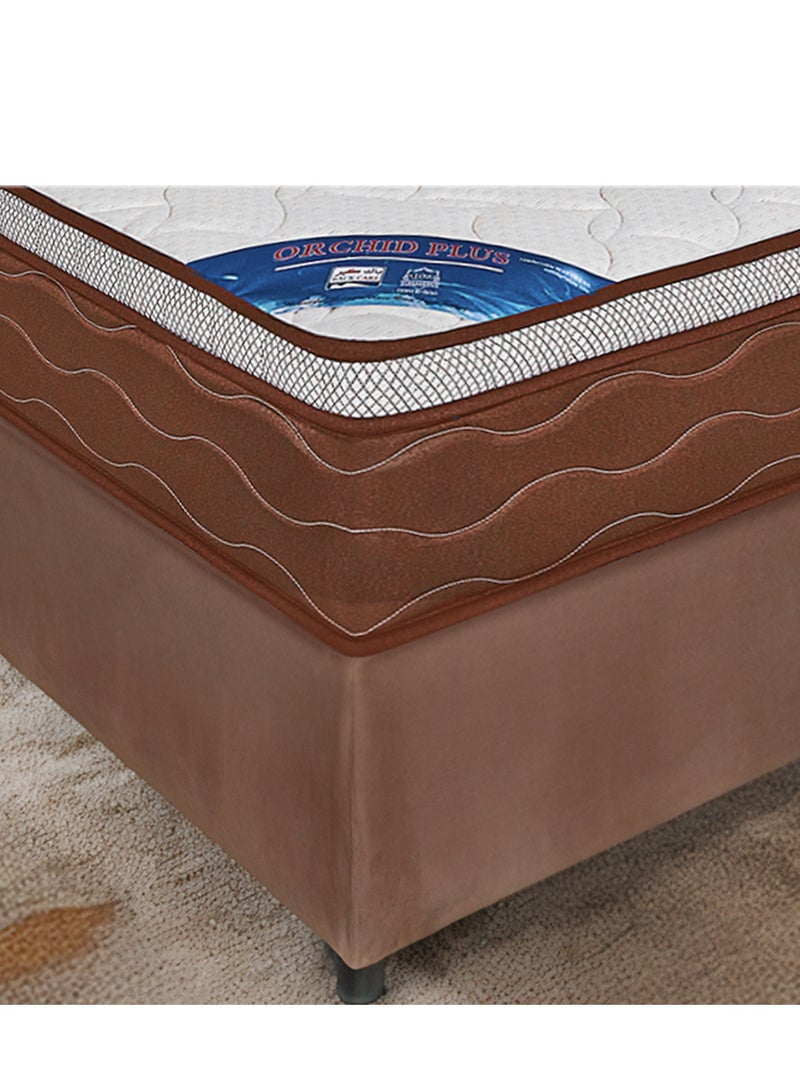 BACK CARE Orchid Plus Luxury Mattress - Advanced Design for Ideal Support of Heavy Weights Over 120 kg, Featuring Multi-layered Reinforced Bonnell Springs, High-Density Foam, Hotel-Grade Comfort with Antibacterial Treatment, and Innovative Ventilation Openings for Long-lasting Comfort and Sustainability 200x200x30 Cm - Image 4
