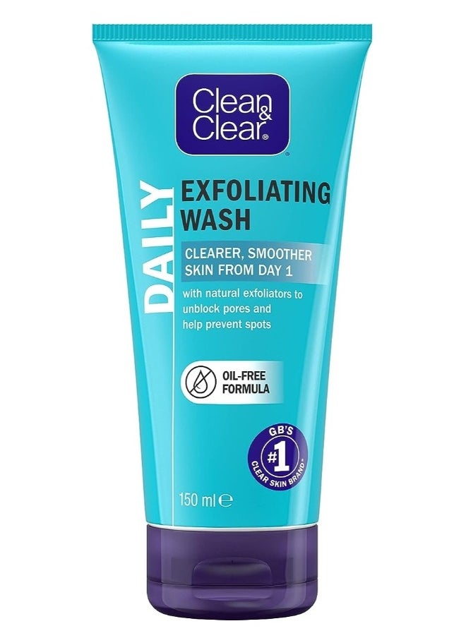 CLEAN & CLEAR CLEAN & CLEAR Daily Exfoliating Wash 150 Ml  - Image 1