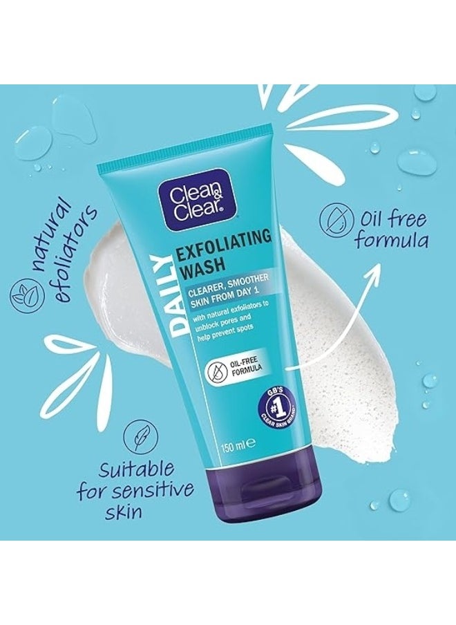 CLEAN & CLEAR CLEAN & CLEAR Daily Exfoliating Wash 150 Ml  - Image 3