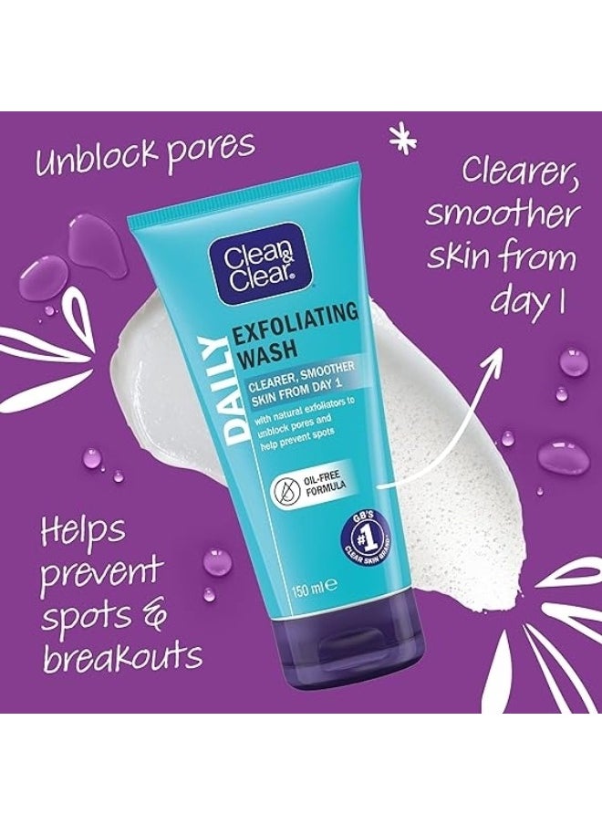 CLEAN & CLEAR CLEAN & CLEAR Daily Exfoliating Wash 150 Ml  - Image 4