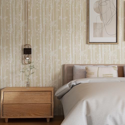 Vinjiasin Tree Branches Peel and Stick Wallpaper Modern Wall Paper Self Adhesive Removable Contact Paper for Kitchen, Cabinets,Bedroom, Bathroom, Accent Wall 17.7"x120" - Image 2