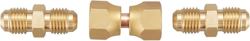 LitOrange 4 قطع محول ذكر نحاسي 1/4" و 2 قطع صمولة دوارة أنثوية نحاسية 1/4" - عبوة من 6 - Image 5