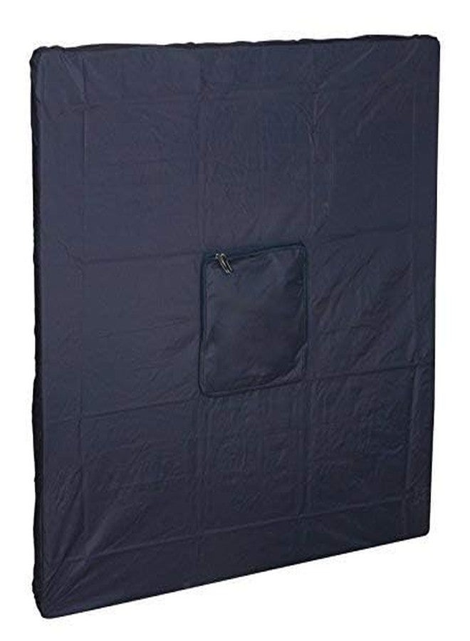 KNK Polyester Carrom Board Cover Champion Board Quality - Full & Half Carrom Cover with Extra Pocket for Coins, Striker & Powder (Champion Half Cover), Black - Image 1