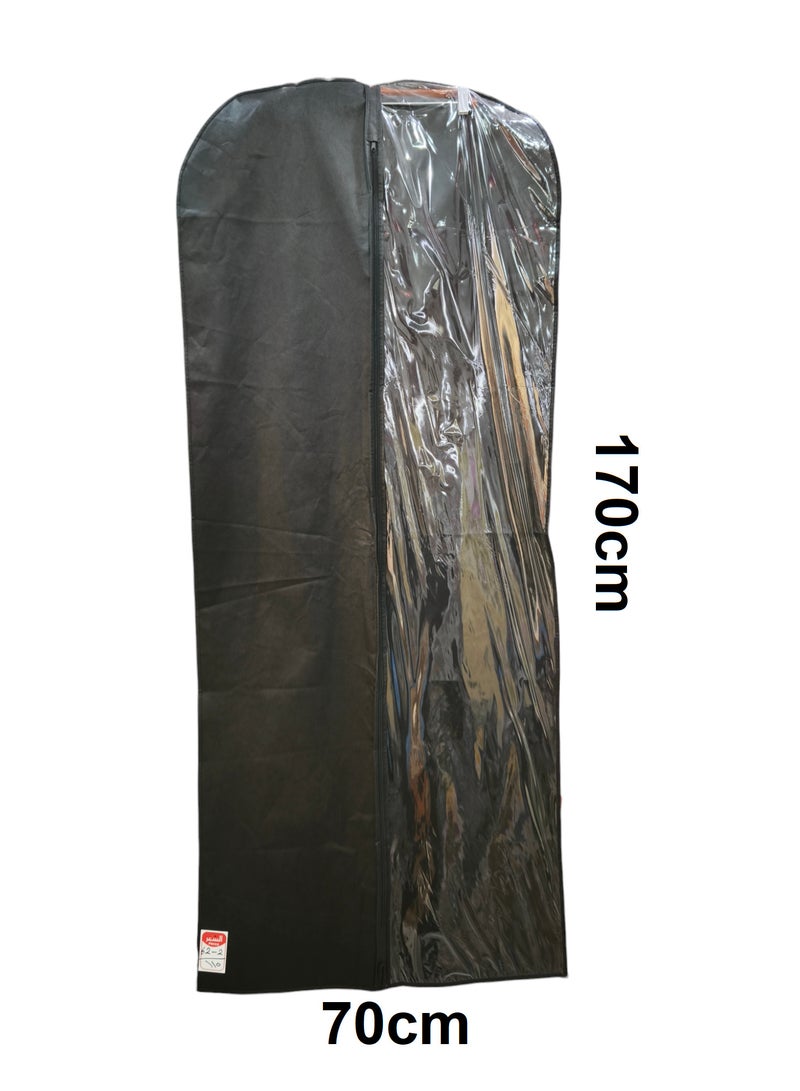 Garment Bags for Hanging Clothes 2 PCS Garment Storage Bags Suit Bags Dress Bag for Storage Hanging Clothes Covers Storage Protector Long Dress Bags for Gowns Closet Storage and Travel  - Image 2