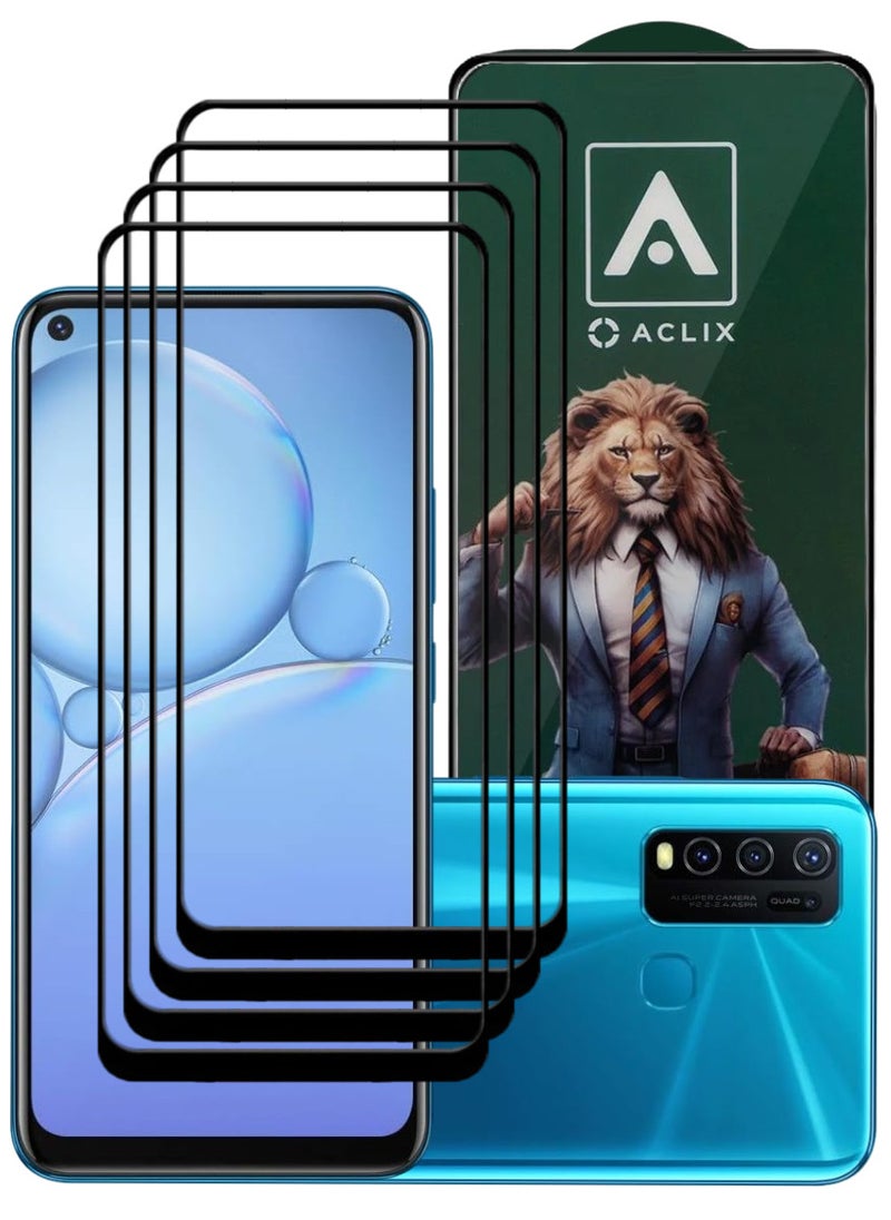 أكاليكس 4 قطع، حماية شاشة،  لهاتف فيفو Y30  ، جودة ممتازة. - Image 1