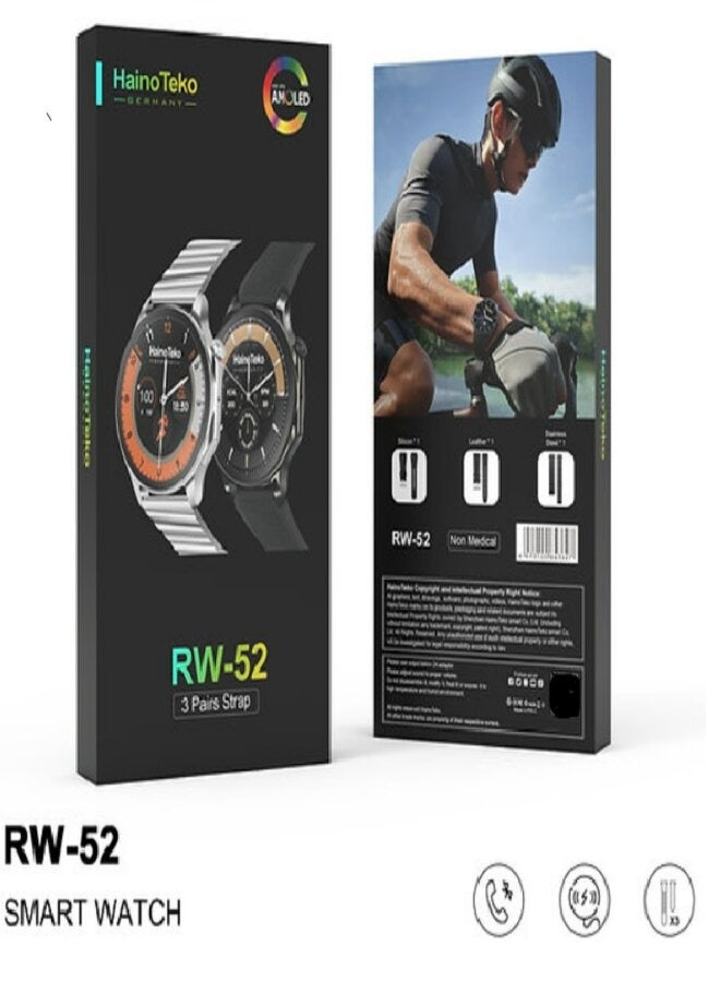 Haino Teko Haino Teko RW-52 Smartwatch With 3 Extra Pairs Strap - Image 1