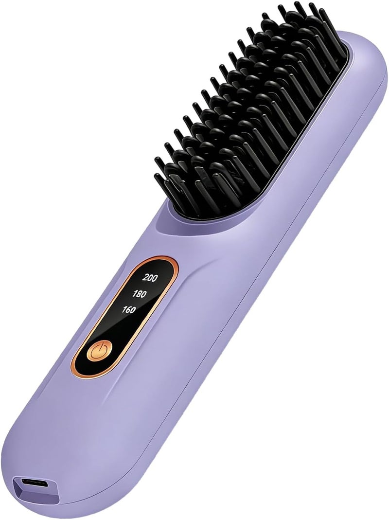 Hair Straighteners for Women | LCD Display Straightening Comb,Heated Straightening Brush Hair Comb - for Women Girls Long Short Styling Home Travel Party Daily Dating Wedding - Image 1