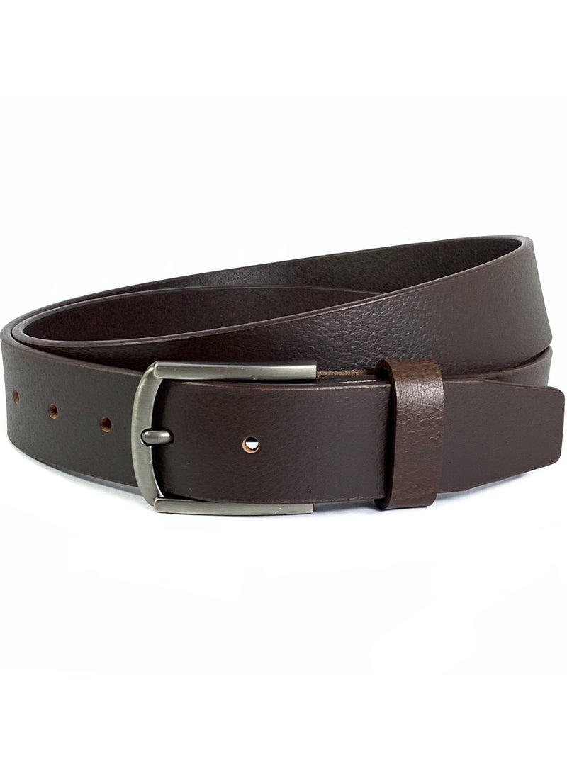 CLASSIC MILANO® Genuine Leather Belt Men in an elegant GIFT BOX; Classic Jean Belt; Belts for men Mens belt Leather; Pin Buckle 35MM - Image 1