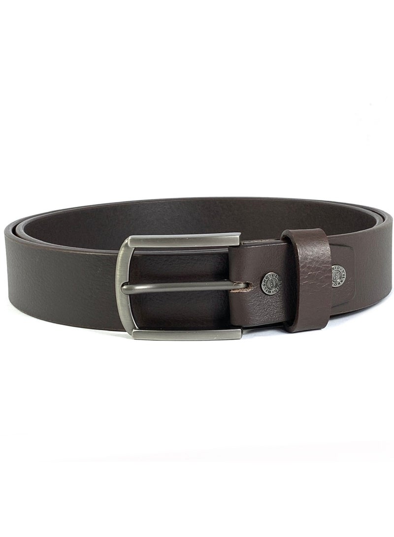 CLASSIC MILANO® Genuine Leather Belt Men in an elegant GIFT BOX; Classic Jean Belt; Belts for men Mens belt Leather; Pin Buckle 35MM - Image 4