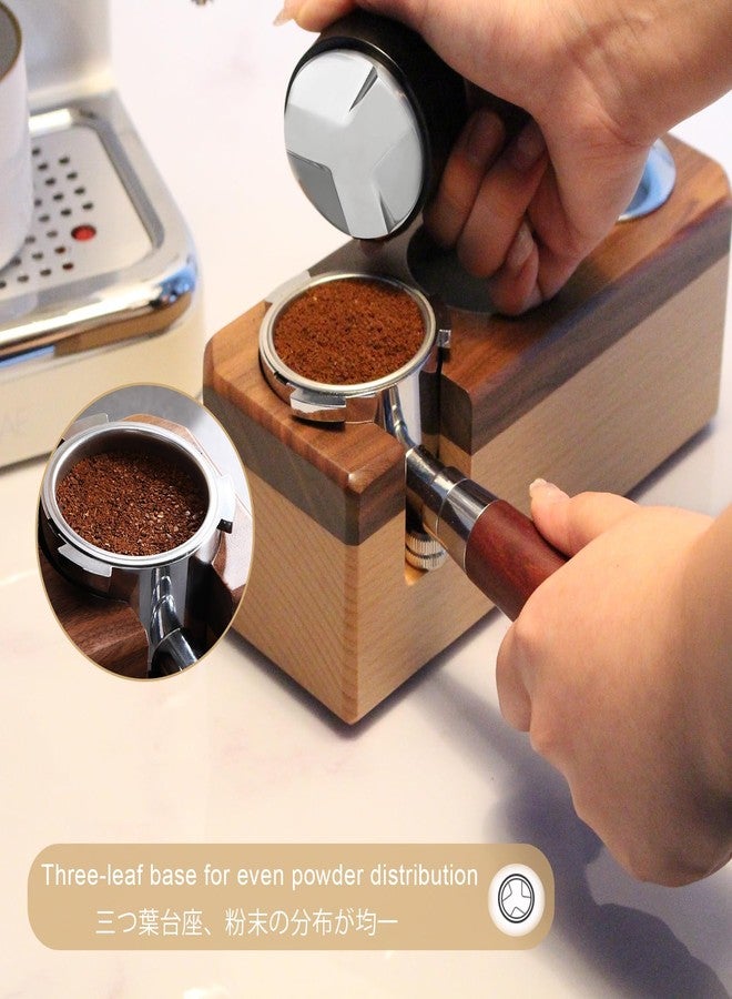 JOYONE Espresso Distributor Stainless Steel Coffee Distribution Tool,Adjustable Depth Espresso Distributor Leveler with Walnut Wood,3 Angled Slopes Adjustable Palm Espresso Distributor Tool - Image 5