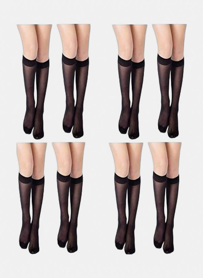Silvy - Set Of (8) Knee High Voile Socks - Image 1