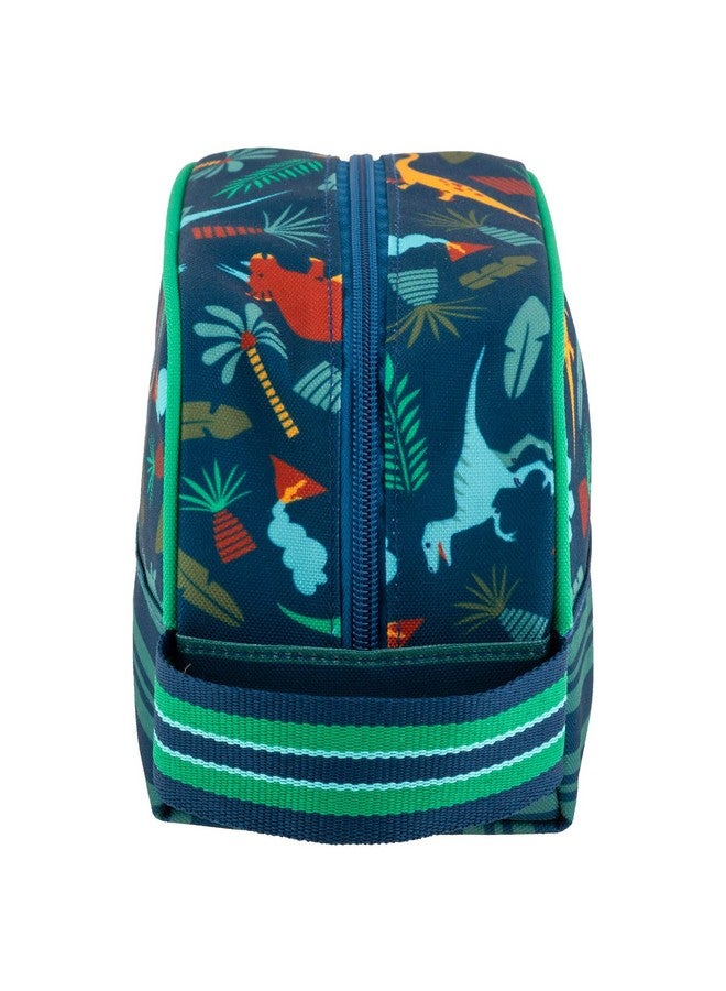 Stephen Joseph Toiletry Bags for Kids | Cute Attractive Design Travel Cases, Printed Multiutility, Reusable & Washable Organizer Bag (Dino) - Image 3