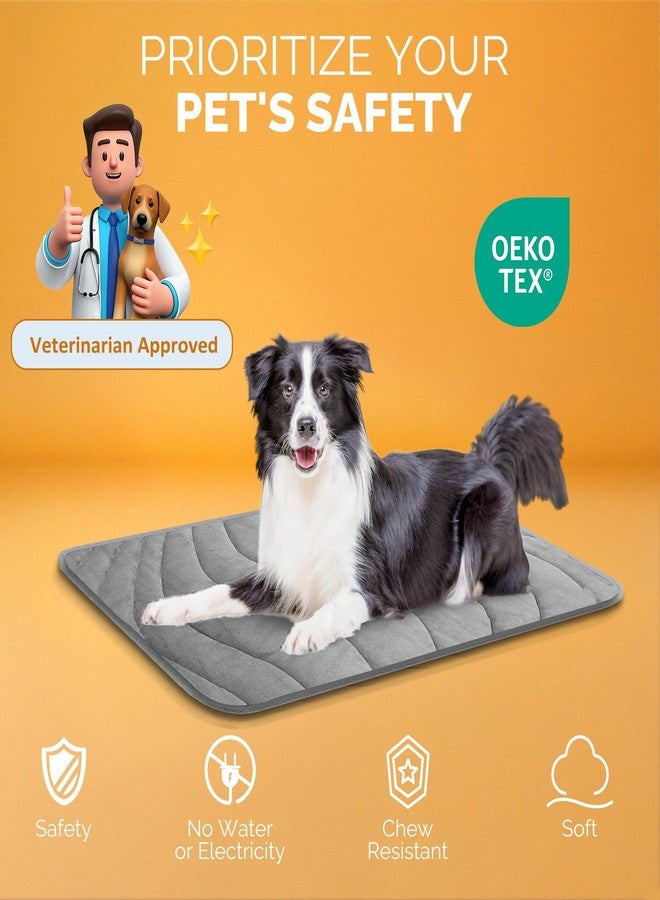 Cozyide Dog Crate Pad, Medium Reversible Dog Cooling Mat(Cool & Warm), Washable Soft Crate Mat for All Season, 28" L x 22" W, Dark Grey & Light Grey - Image 4