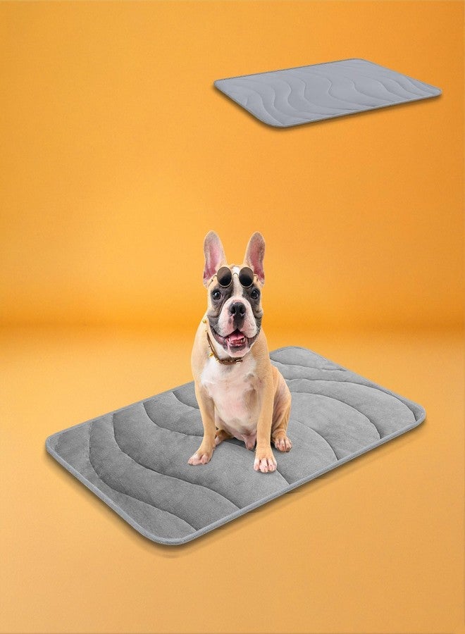 Cozyide Dog Crate Pad, Medium Reversible Dog Cooling Mat(Cool & Warm), Washable Soft Crate Mat for All Season, 28" L x 22" W, Dark Grey & Light Grey - Image 1