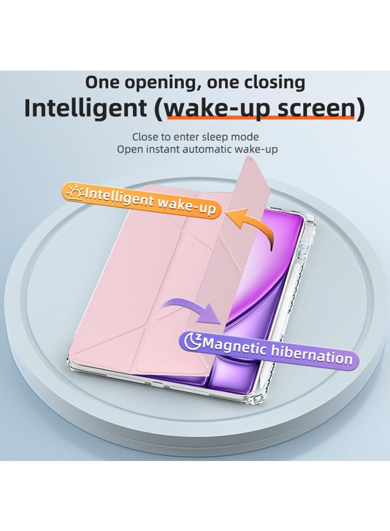 روك بو غطاء حماية لجهاز iPad Pro 11 بوصة 2022/2021/2020/2018 مع حامل قلم رصاص مع خاصية النوم/الاستيقاظ التلقائي وظهر شفاف لجهاز iPad Pro 11 بوصة الجيل الرابع/الثالث/الثاني/الأول - Image 4