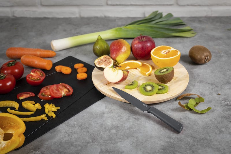 Kuhn Rikon COLORI+ Mixed Knife Set with Non-Stick Coating and Safety Sheaths, Set of 5, Fuchsia, Blue, Graphite Grey, Green and Red - Image 3