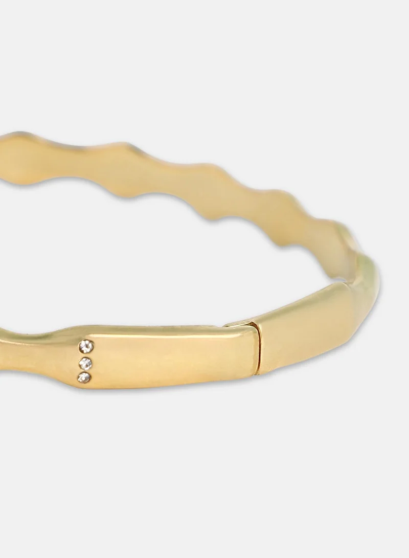 SOHI Bijou-Wave Bangle Artificial Bracelet Jewellery