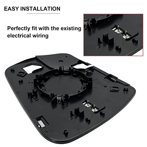 SKARUMMER Dodge Ram 1500 Right Side Heated Blind Spot Mirror - Convex Glass with Rear Holder 68402036AA - Image 4