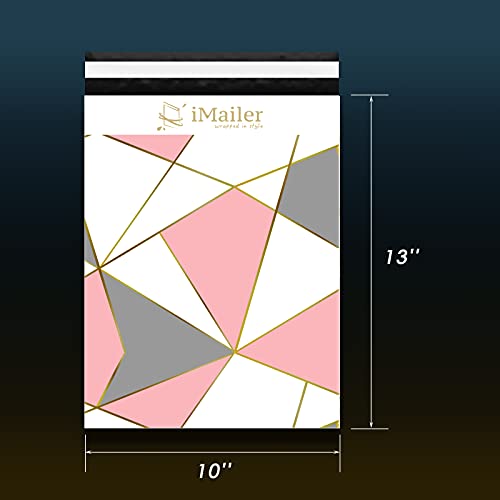 iMailer 100 Count - 10x13 inch Poly Mailer Envelope Triangular Mailing Shipping Package Bags-Self Seal… - Image 2