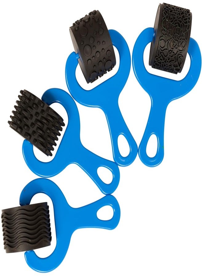 READY 2 LEARN Paint and Dough Explorers - Set 1 - Set of 4 - Sturdy, Chunky Texture Rollers for Kids and DIY - Art Tools for Pottery, Posters and Dough - Image 1