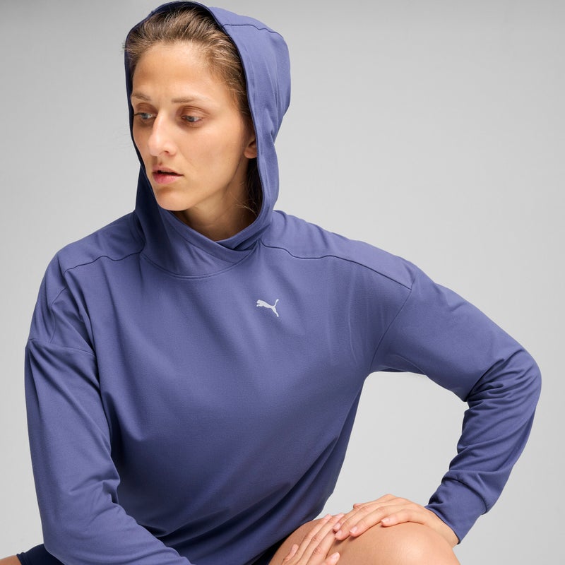 PUMA CLOUDPSUN Womens Blue Hoodie - Image 2