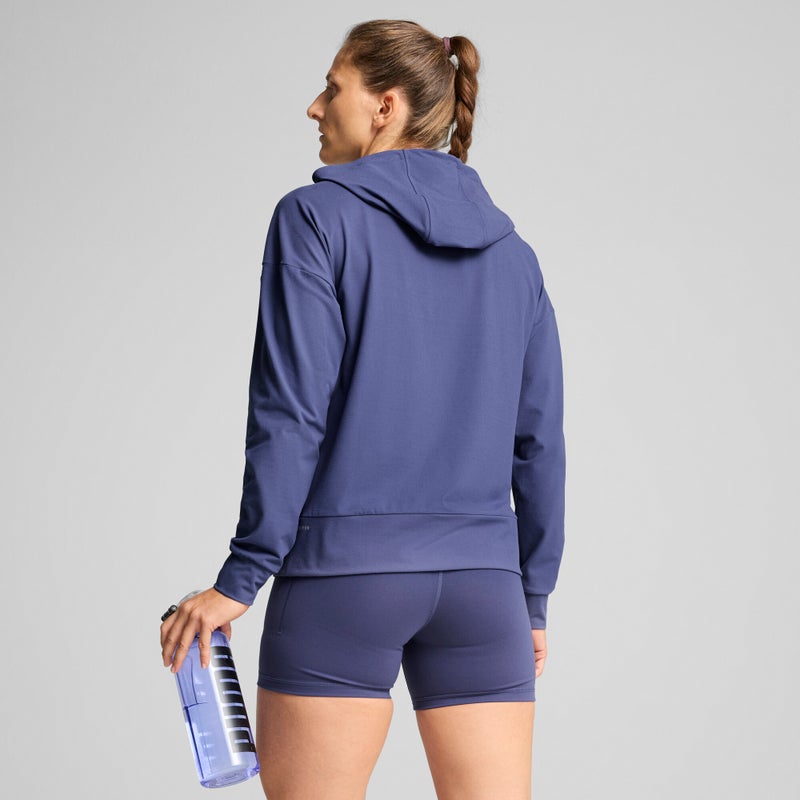 PUMA CLOUDPSUN Womens Blue Hoodie - Image 4