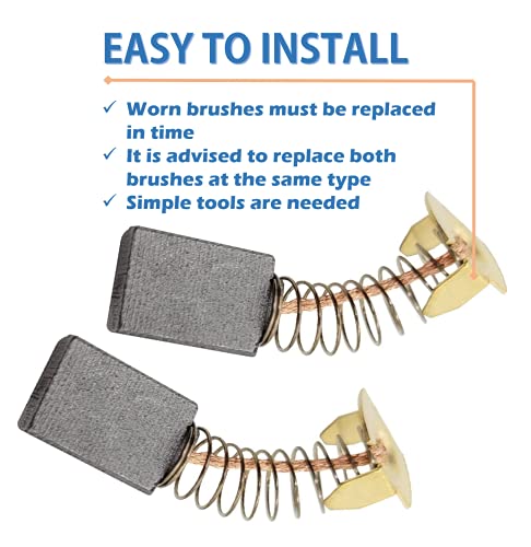 Assollve 2-Pack CB303 Carbon Brush Replacement for Makita CB303 194996-6 191963-2 - Image 4