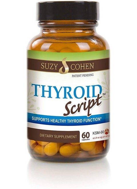 Thyroid Script By Suzy Cohen Thyroid Support Supplement For Adrenal Fatigue To Promote Energy