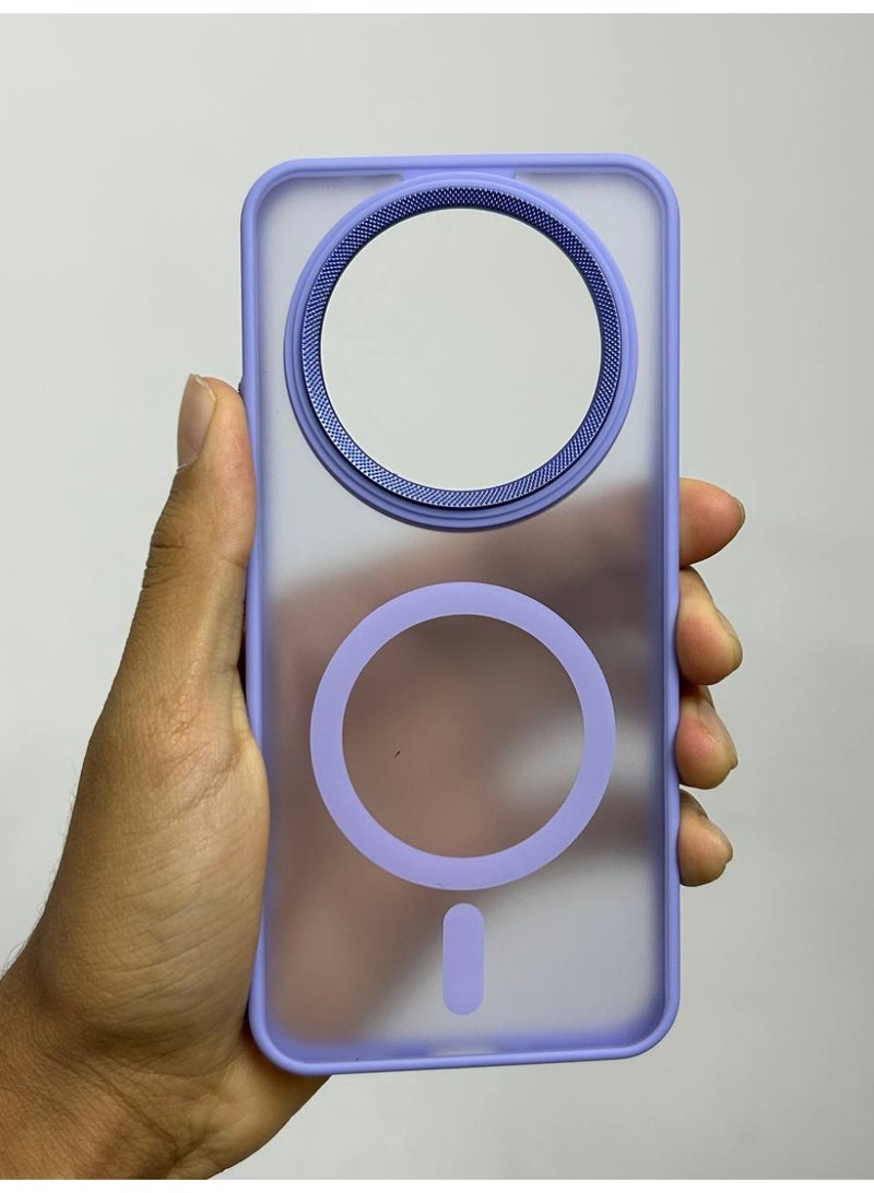 Magsafe Leather Generic Back Case Compatible with Honor X9B phone. - Image 2