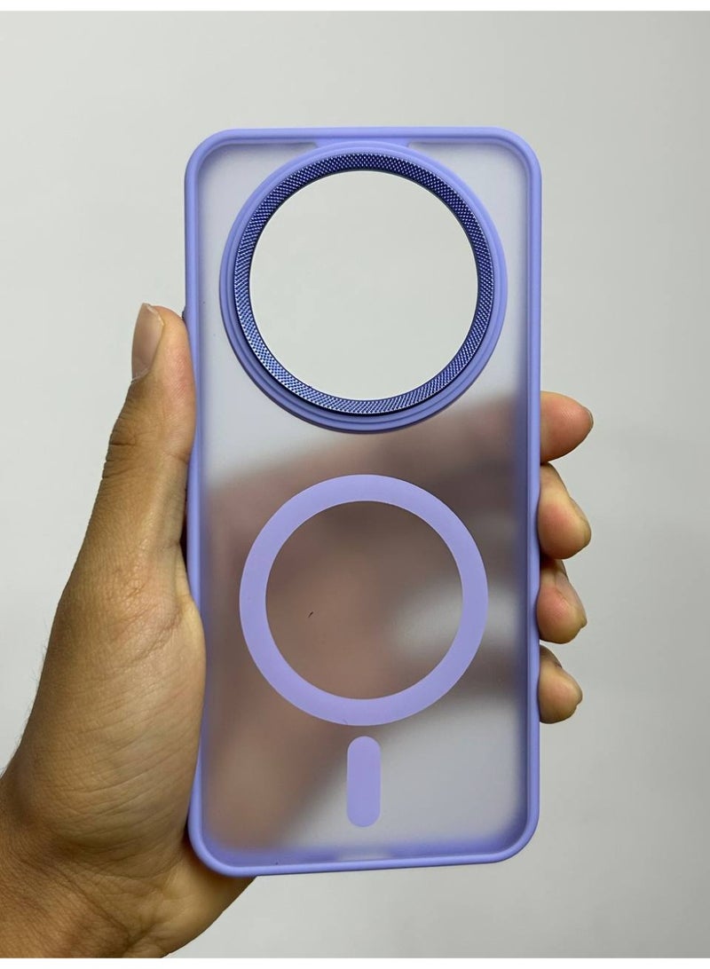 Magsafe Leather Generic Back Case Compatible with Honor X9B phone. - Image 1