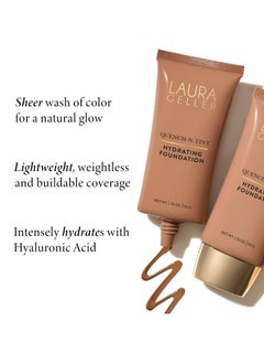 LAURA GELLER NEW YORK Quench N Tint Hydrating Foundation Light Sheer To Light Buildable Coverage Natural Glow Finish Lightweight Formula With Hyaluronic Acid  - Image 4
