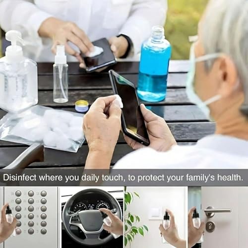 Hian 100ML Fine Mist Spray Bottle – Refillable, Leakproof & Ultra-Fine Atomizer for Travel, Beauty, Skincare, Makeup, Sanitizer & More – Portable & Transparent (WHITE, PACK OF 4) - Image 5