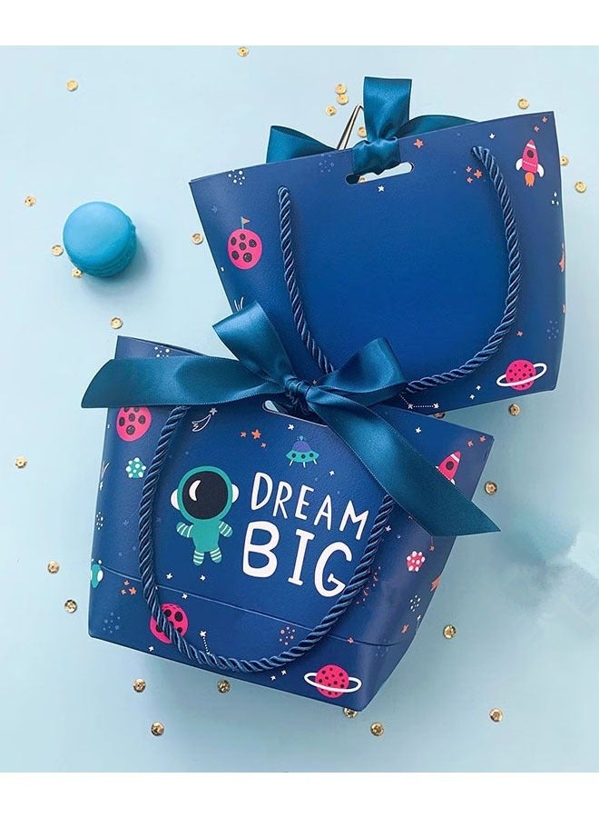 3 Pcs Gift Bag，Cartoon Animal Paper Bags With Handles 3 Styles Reusable Party Bags For Kid'S Birthday Party Supplies Holiday Treat Box Children'S Candy Packaging Bag - Image 3