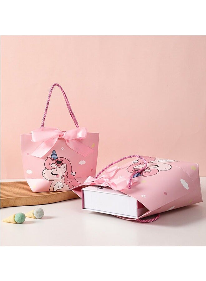 3 Pcs Gift Bag，Cartoon Animal Paper Bags With Handles 3 Styles Reusable Party Bags For Kid'S Birthday Party Supplies Holiday Treat Box Children'S Candy Packaging Bag - Image 2