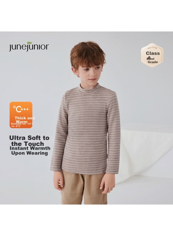 Junejunior [babylove Sub-brand] Children's Thermal Turtleneck Long Sleeve Windproof Autumn Winter Warm Base Layer Top For Boys And Girls - Image 1