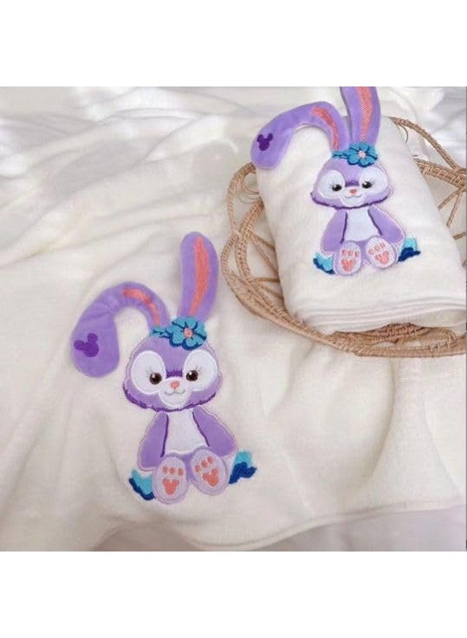 Home-Cloud HomeCloud Super Soft Rabbit Bath Towel with Hand/face Towel for Women/Girls & Kids | 3X Softer Than Cotton Towels | A Gift for Baby Shower | Set of 2 (144x75cm) + (74x34cm) - Image 5